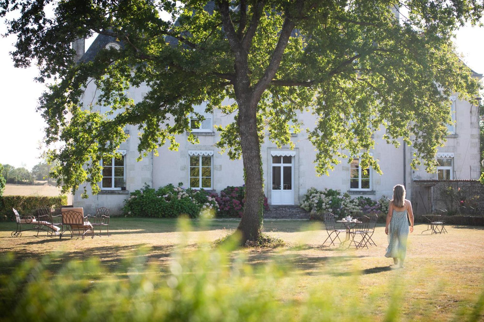 Domaine De La Briouse Bed and Breakfast Sanxay Exteriör bild